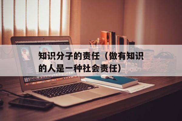 知识分子的责任（做有知识的人是一种社会责任）